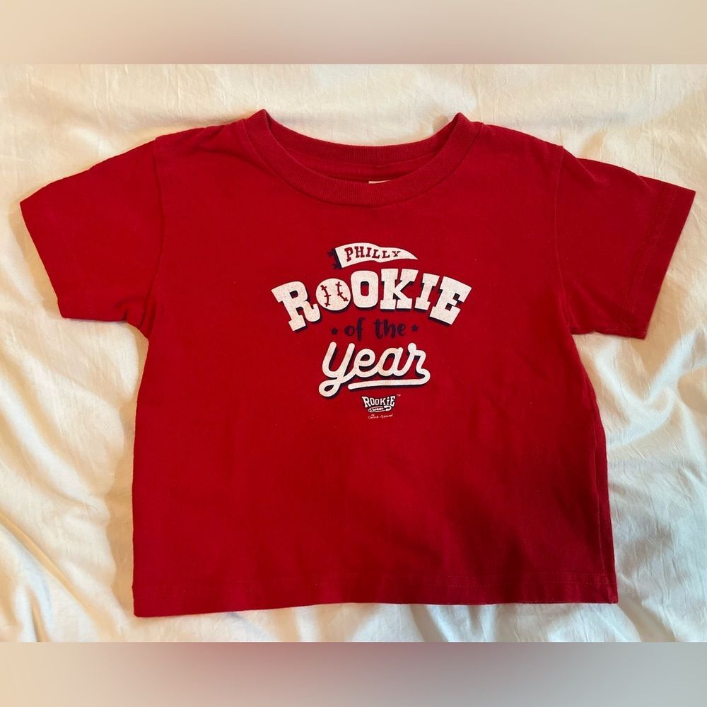 Philadelphia Philly Rookie of the Year Kids Baseball Tshirt Size 3 Smack Apparel